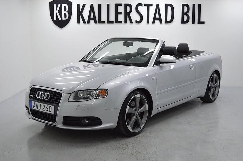 Begagnad Audi A4 Cabriolet S-Line 163 HK (119 kW) 2007 Silver Cab