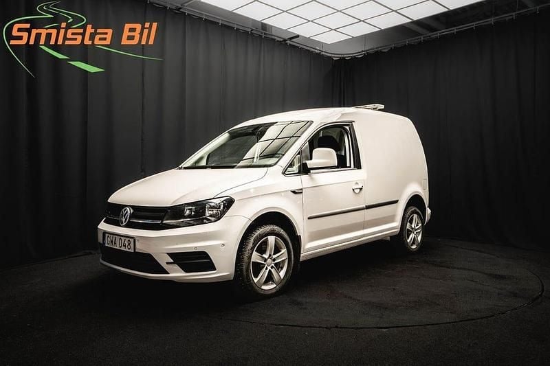 Vit Begagnad 2017 VW Caddy Minibuss | 199 700 kr (Marknadspris) - Bild 1/3