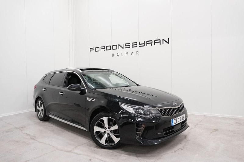 Svart Begagnad 2018 Kia Optima GT-Line Kombi | 149 800 kr (Marknadspris) - Bild 1/4