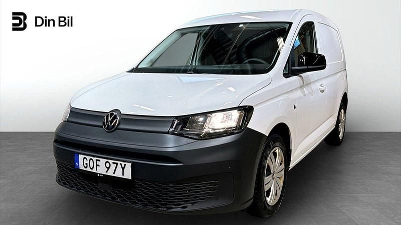 Vit (candyvit) Begagnad 2022 VW Caddy Minibuss | 189 900 kr (Marknadspris) - Bild 1/4