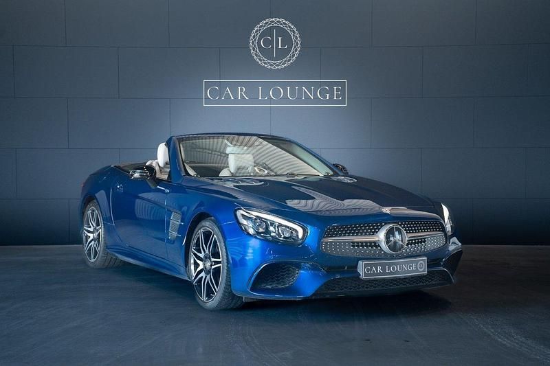 Blå Begagnad 2016 Mercedes SL500 AMG Cab | 829 000 kr - Bild 1/4