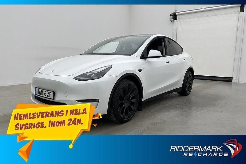 Vit Begagnad 2023 Tesla Model Y Long Range AWD SUV | 398 800 kr (Marknadspris) - Bild 1/3