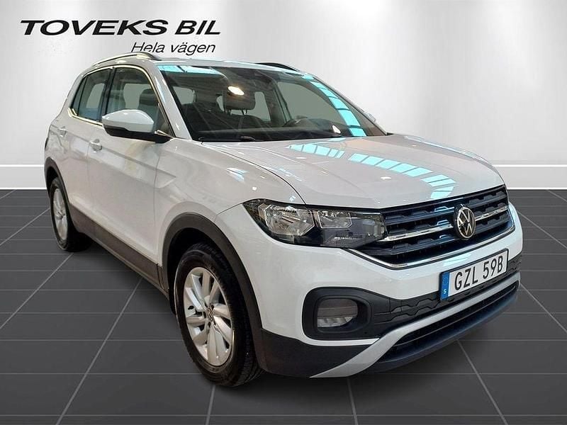 Vit (pure white) Begagnad 2022 VW T-Cross Life SUV | 179 900 kr (Bra pris) - Bild 1/4