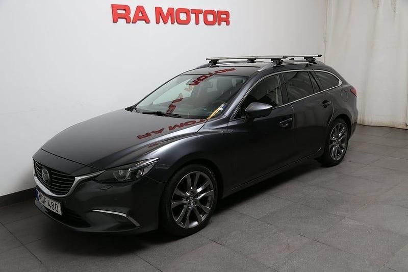 Begagnad Mazda 6 Optimum 175 HK (128 kW) 2015 Grå Kombi