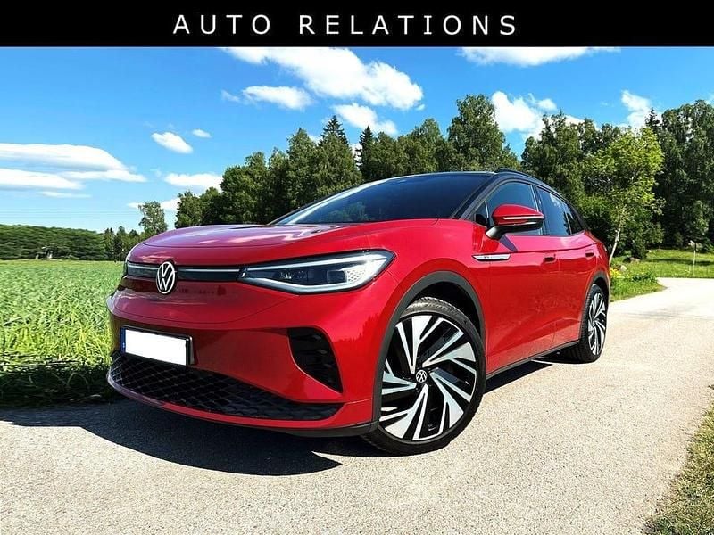 Röd kings red metallic black Begagnad 2021 VW ID.4 GTX SUV | 469 900 kr - Bild 1/4