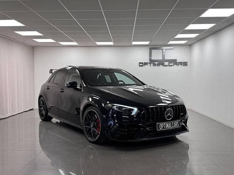 Svart met. Begagnad 2021 Mercedes A45 AMG Night Halvkombi | 539 900 kr (Lite dyr) - Bild 1/4