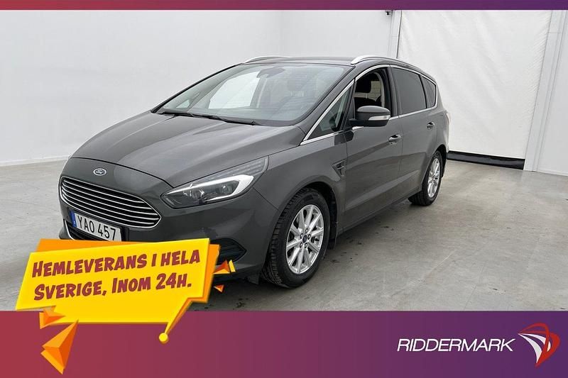 Grå Begagnad 2015 Ford S-MAX Business Edition Minibuss | 179 800 kr (Lite dyr) - Bild 1/3