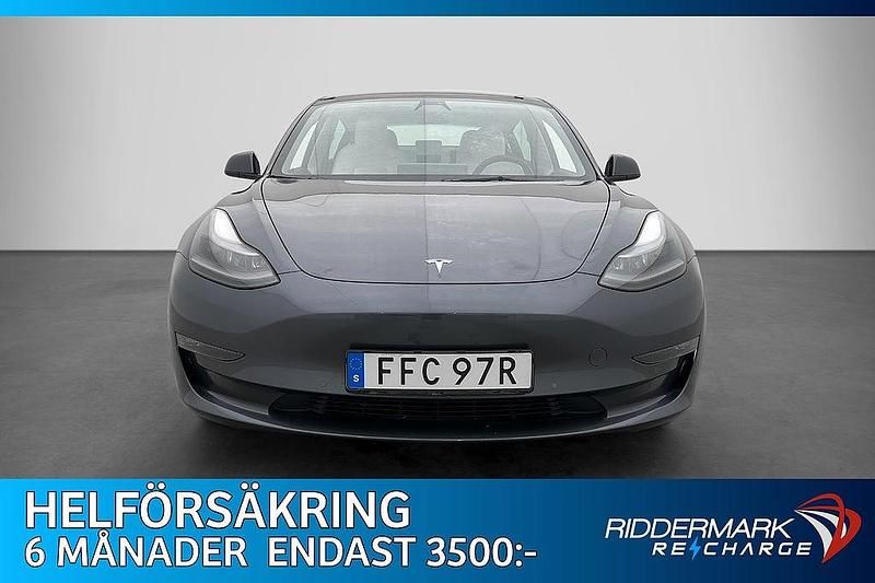 Begagnad Tesla Model 3 Long Range AWD 366 kW (498 HK) 2021 Grå Sedan