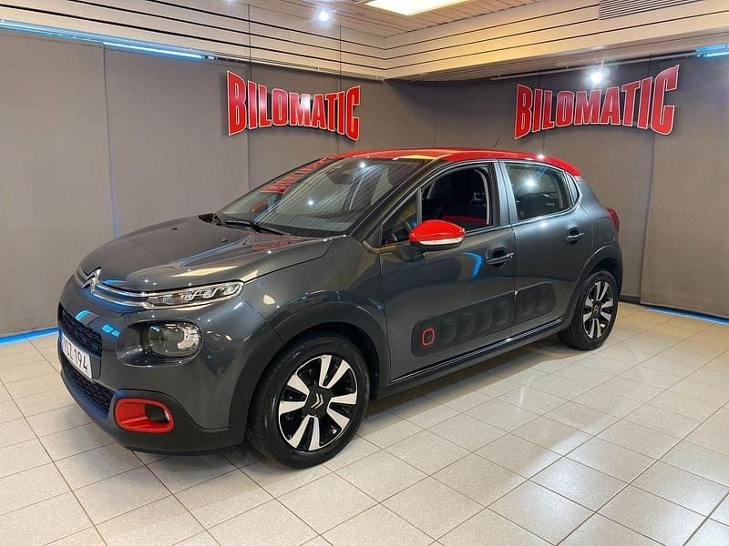 Grå Begagnad 2017 Citroën C3 Feel Halvkombi | 79 000 kr (Marknadspris) - Bild 1/4