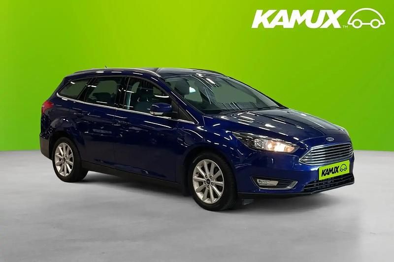 Blå Begagnad 2016 Ford Focus Kombi | 64 800 kr (Marknadspris) - Bild 1/4