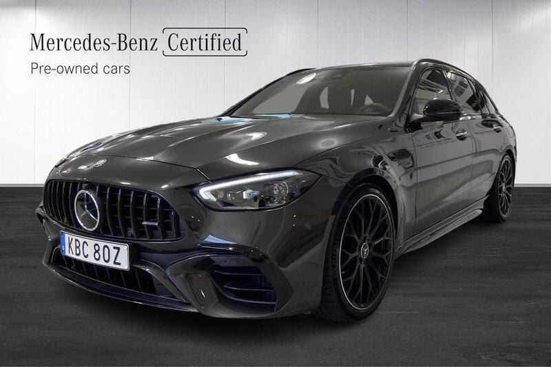 Grå Begagnad 2023 Mercedes C63S AMG AMG Kombi | 1 029 000 kr - Bild 1/4