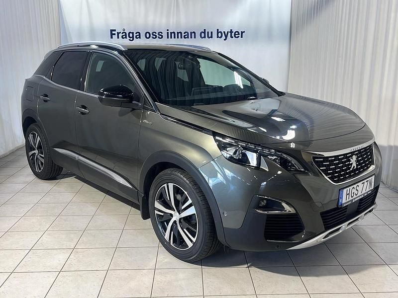 Grå Begagnad 2019 Peugeot 3008 GT-line SUV | 195 000 kr (Dyr) - Bild 1/4