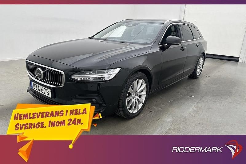 Svart Begagnad 2021 Volvo V90 Momentum Kombi | 284 800 kr (Marknadspris) - Bild 1/3