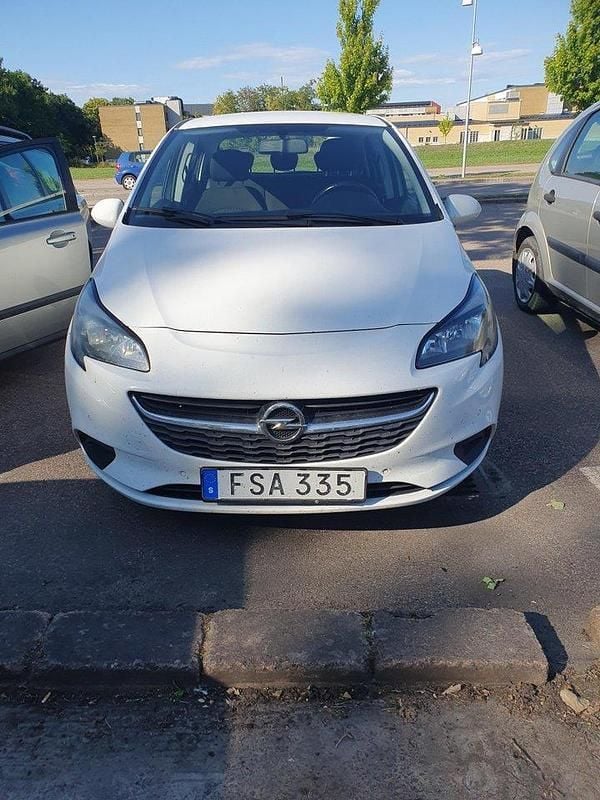 Vit Begagnad 2017 Opel Corsa Enjoy Halvkombi | 79 900 kr (Marknadspris) - Bild 1/4