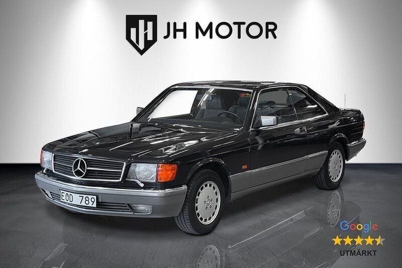 Svart Begagnad 1987 Mercedes S420 Sedan | 229 900 kr - Bild 1/4