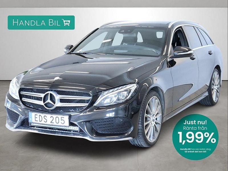 Svart Begagnad 2015 Mercedes C250 AMG Kombi | 229 900 kr (Marknadspris) - Bild 1/4