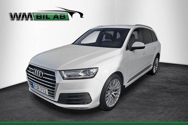 Vit Begagnad 2017 Audi Q7 S-Line SUV | 344 000 kr (Marknadspris) - Bild 1/4