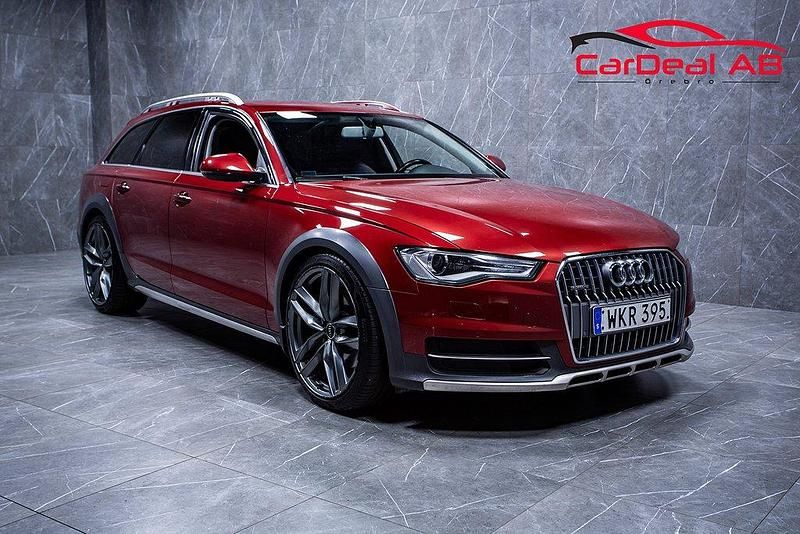 Röd Begagnad 2016 Audi A6 Allroad Sport Kombi | 164 800 kr (Marknadspris) - Bild 1/4