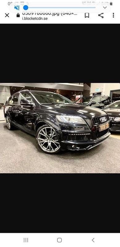 Svart Begagnad 2013 Audi Q7 Comfort SUV | 175 000 kr (Lite dyr) - Bild 1/4