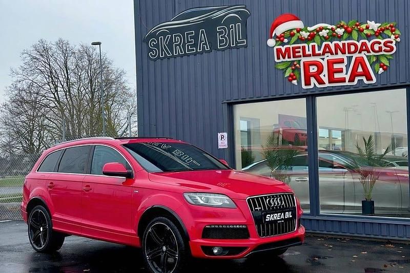 Röd Begagnad 2012 Audi Q7 S-Line SUV | 129 900 kr (Marknadspris) - Bild 1/4