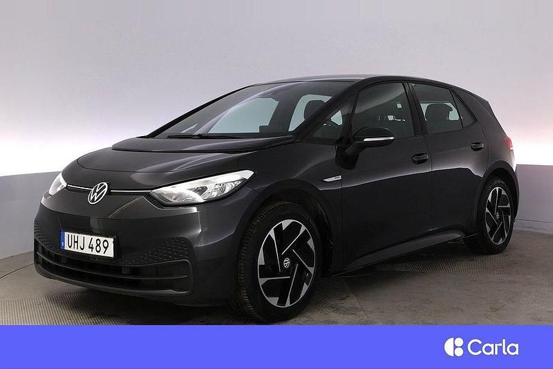 Mörkgrå Begagnad 2021 VW ID.3 Pro Performance Halvkombi | 239 900 kr (Marknadspris) - Bild 1/4
