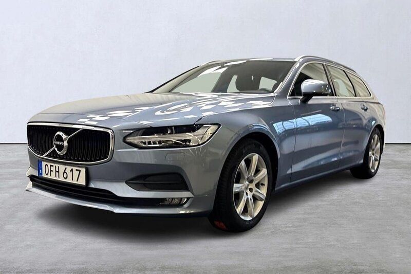 Ljusblå (blå) Begagnad 2016 Volvo V90 Momentum Kombi | 245 000 kr (Marknadspris) - Bild 1/4