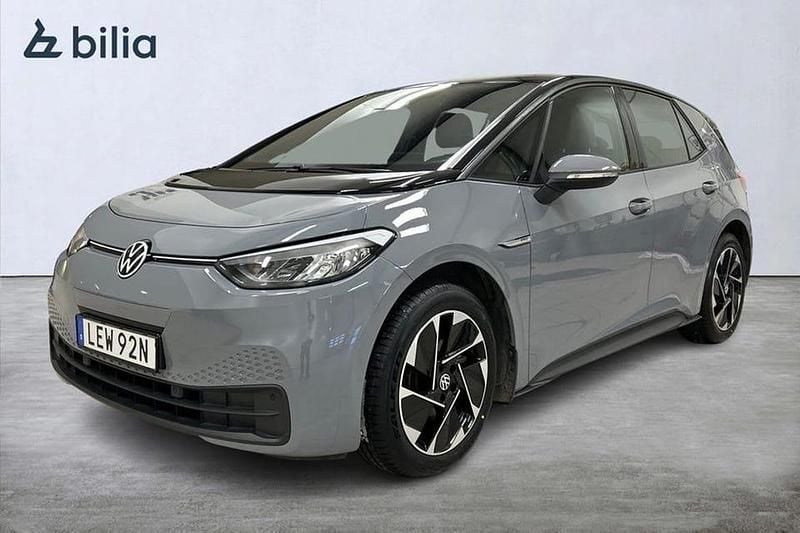 Begagnad VW ID.3 Pro Performance 152 kW (207 HK) 2021 Grå Halvkombi