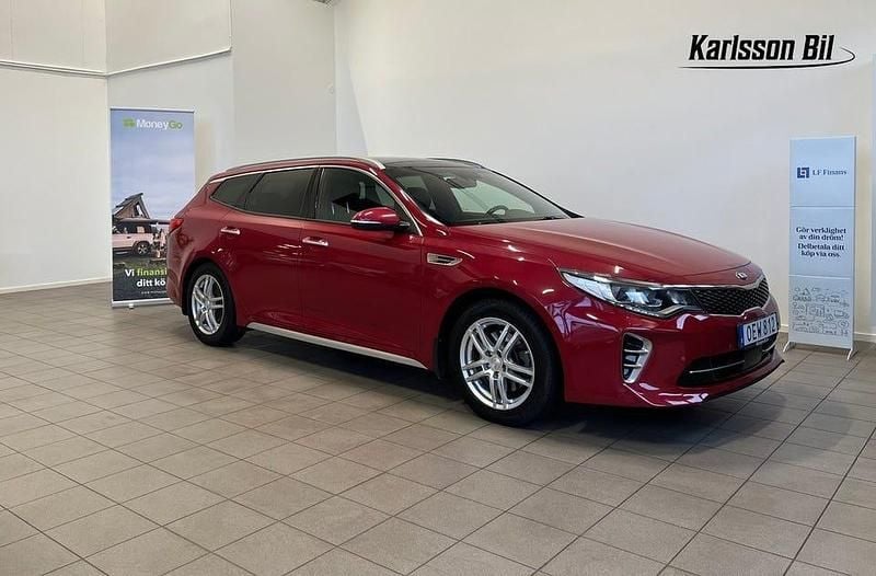 Röd Begagnad 2017 Kia Optima GT-Line Kombi | 149 900 kr (Bra pris) - Bild 1/4