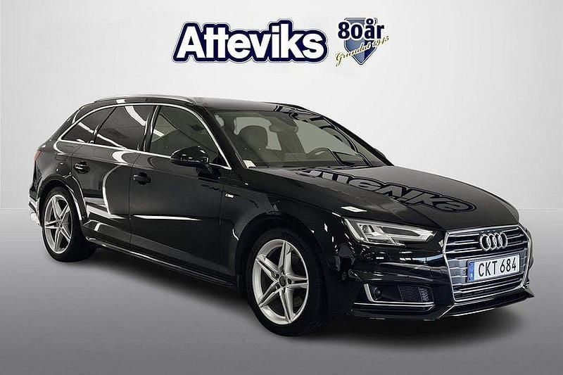 Svart Begagnad 2017 Audi A4 S-Line Kombi | 239 900 kr (Marknadspris) - Bild 1/4