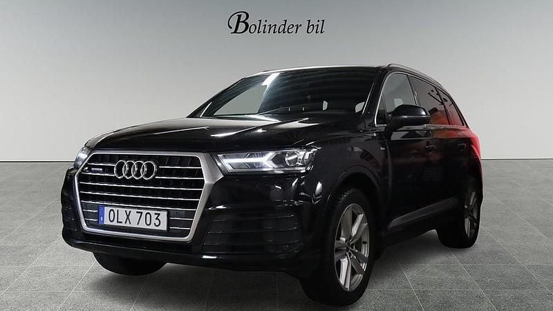 Begagnad Audi Q7 S-Line 272 HK (200 kW) 2015 Svart SUV