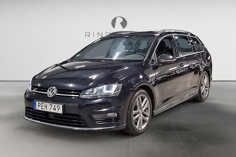 Begagnad VW Golf VII R-line 150 HK (110 kW) 2016 Svart Kombi