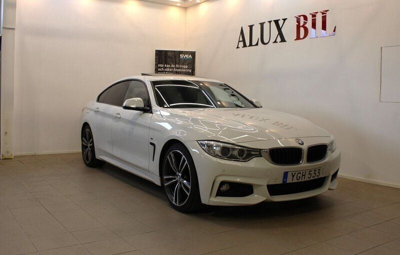 Vit Begagnad 2017 BMW 420 Gran Coupé M Sport Sportkupé | 209 900 kr (Bra pris) - Bild 1/4