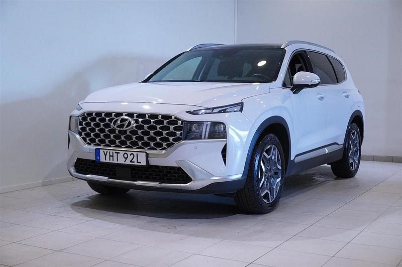 Vit Begagnad 2022 Hyundai Santa Fe Advanced SUV | 409 900 kr (Marknadspris) - Bild 1/4