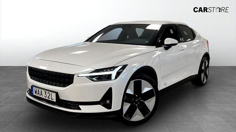 Vit Begagnad 2023 Polestar 2 Long Range Single Motor Halvkombi | 309 900 kr (Bra pris) - Bild 1/4