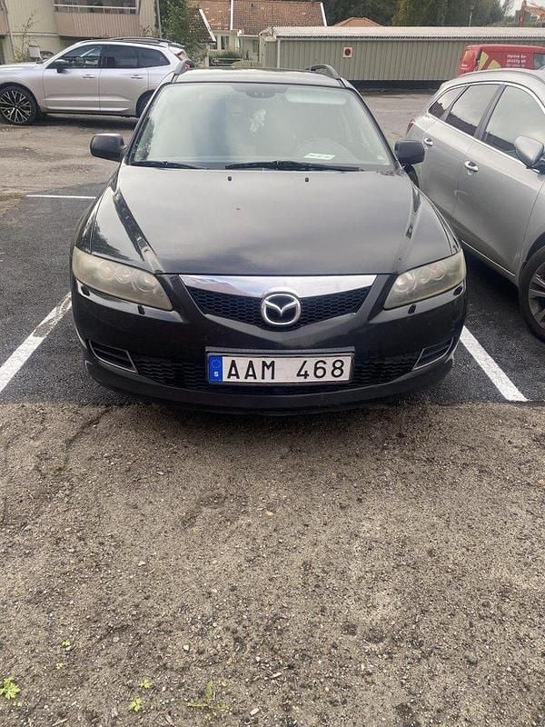 Svart Begagnad 2007 Mazda 6 Touring Kombi | 12 000 kr (Marknadspris) - Bild 1/4