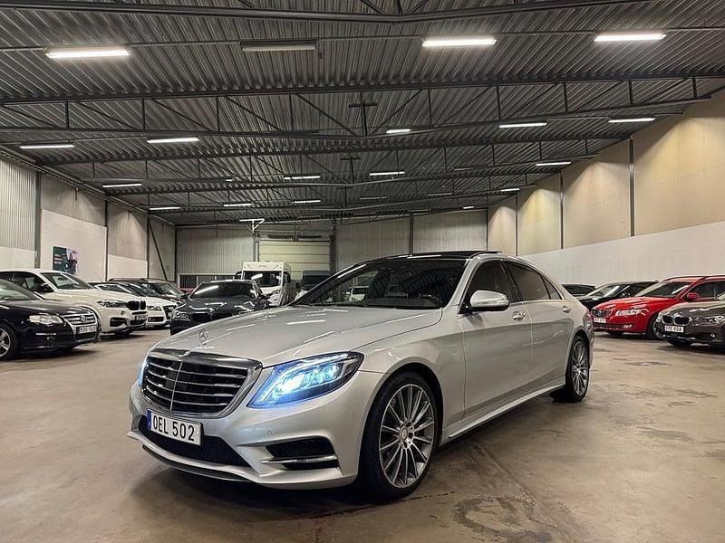 Silver Begagnad 2016 Mercedes S350 AMG Sedan | 399 900 kr (Marknadspris) - Bild 1/4