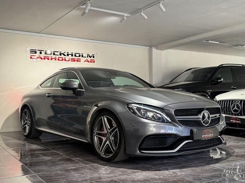 Begagnad Mercedes C63S AMG AMG 510 HK (375 kW) 2016 Grå Sportkupé