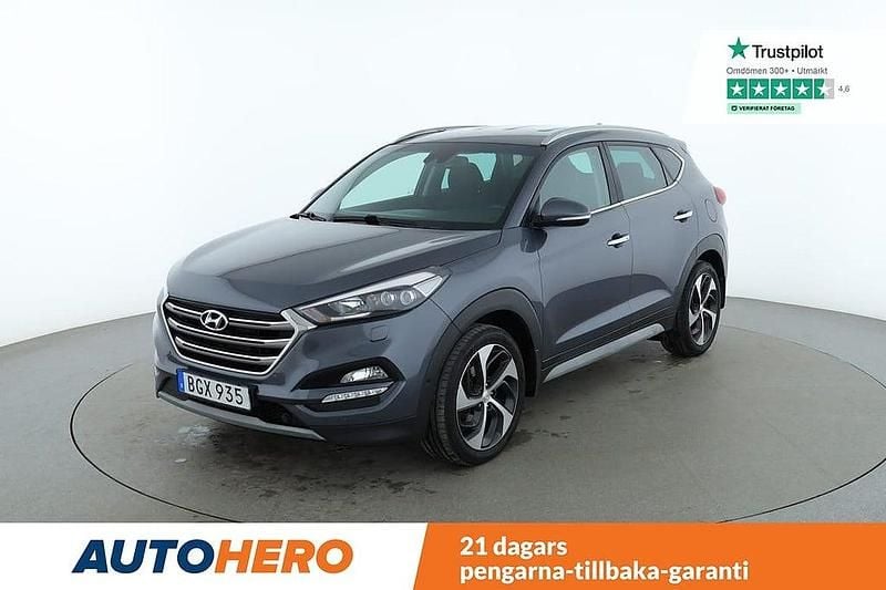 Mörkgrå Begagnad 2018 Hyundai Tucson SUV | 219 000 kr (Marknadspris) - Bild 1/4