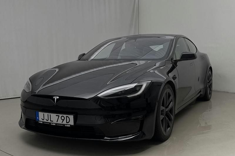 Svart Begagnad 2023 Tesla Model S Plaid Halvkombi | 829 800 kr - Bild 1/4