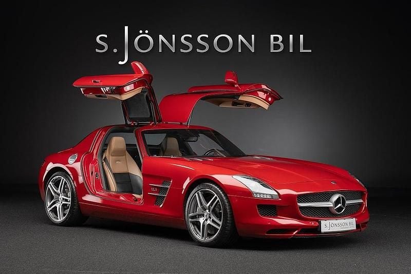 Begagnad Mercedes SLS AMG AMG 572 HK (420 kW) 2009 Röd Sportkupé