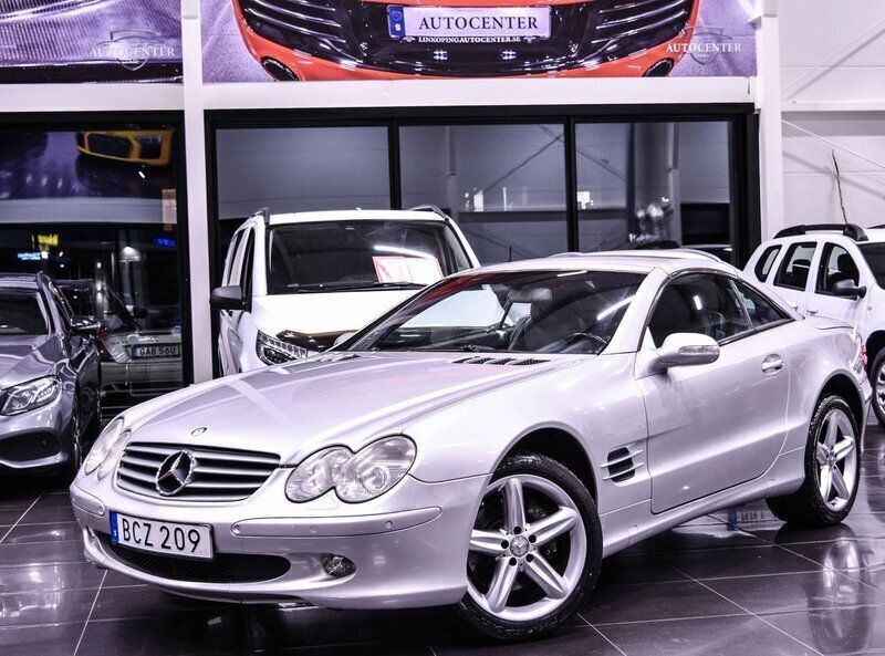 Silver Begagnad 2002 Mercedes SL500 Cab | 129 900 kr (Superpris) - Bild 1/4
