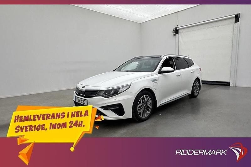 Vit Begagnad 2019 Kia Optima Hybrid Advance Sedan | 234 600 kr (Marknadspris) - Bild 1/3
