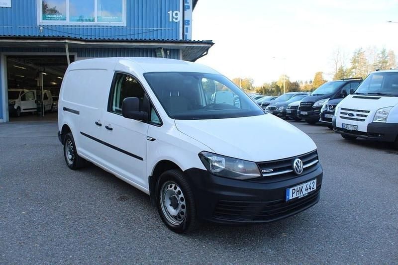 Vit Begagnad 2017 VW Caddy Maxi Minibuss | 99 000 kr (Bra pris) - Bild 1/4