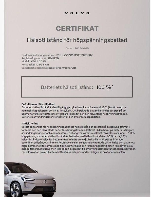 Begagnad Volvo V60 Plus 355 HK (261 kW) 2025 Svart Kombi