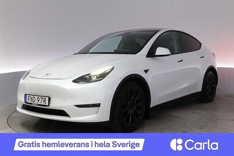 Begagnad Tesla Model Y Long Range AWD 378 kW (514 HK) 2021 Vit SUV
