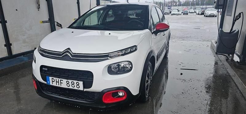Vit Begagnad 2017 Citroën C3 Halvkombi | 99 000 kr (Lite dyr) - Bild 1/4