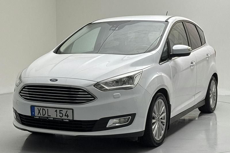 Vit Begagnad 2018 Ford C-MAX Titanium Minibuss | 99 900 kr - Bild 1/4