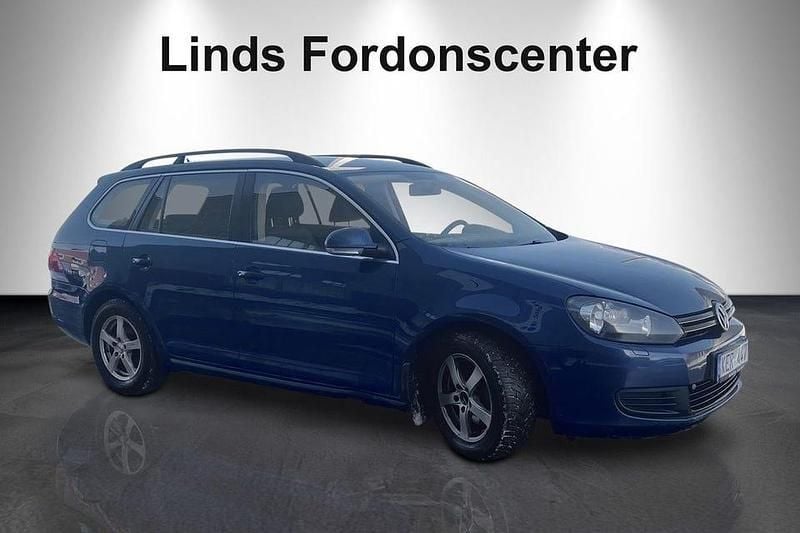Begagnad VW Golf VI 122 HK (89 kW) 2010 Blå Halvkombi