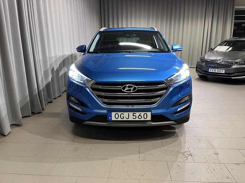 Begagnad Hyundai Tucson 137 HK (100 kW) 2017 Blå SUV
