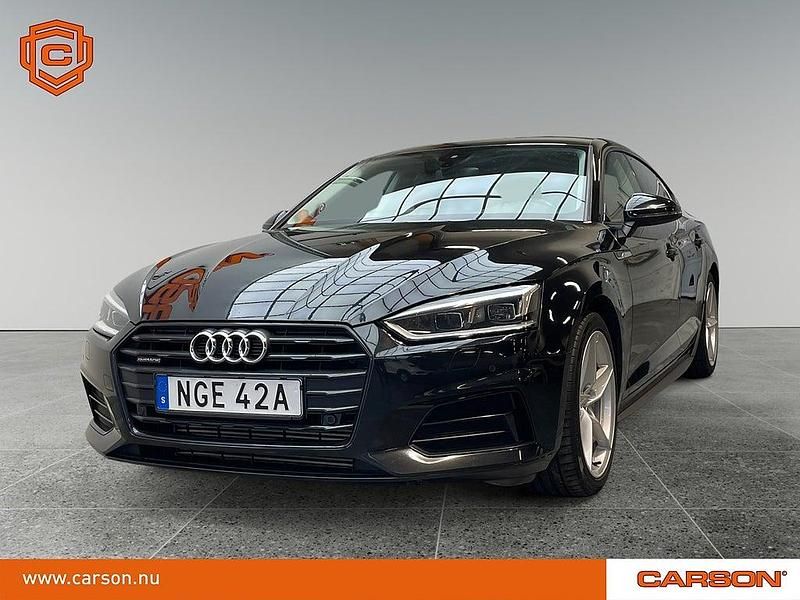 Svart Begagnad 2019 Audi A5 Sportback Halvkombi | 234 900 kr (Bra pris) - Bild 1/3